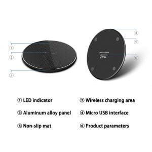 wireless charging pad for iPhone/Samsung